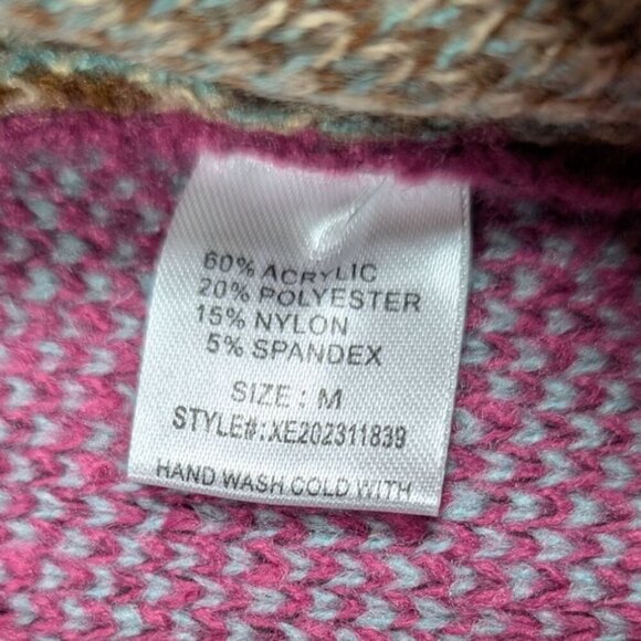 Vintage-Inspired Sweater Aztec Southwestern NWT Zip Pullover Womens Medium - Picture 5 of 10